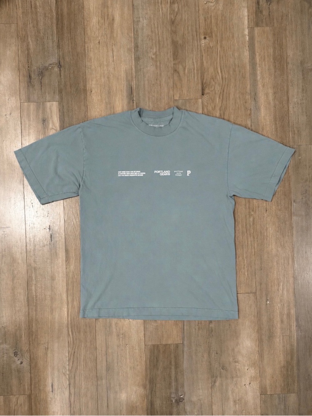 Slate Blue Short Sleeve Graphic Tee